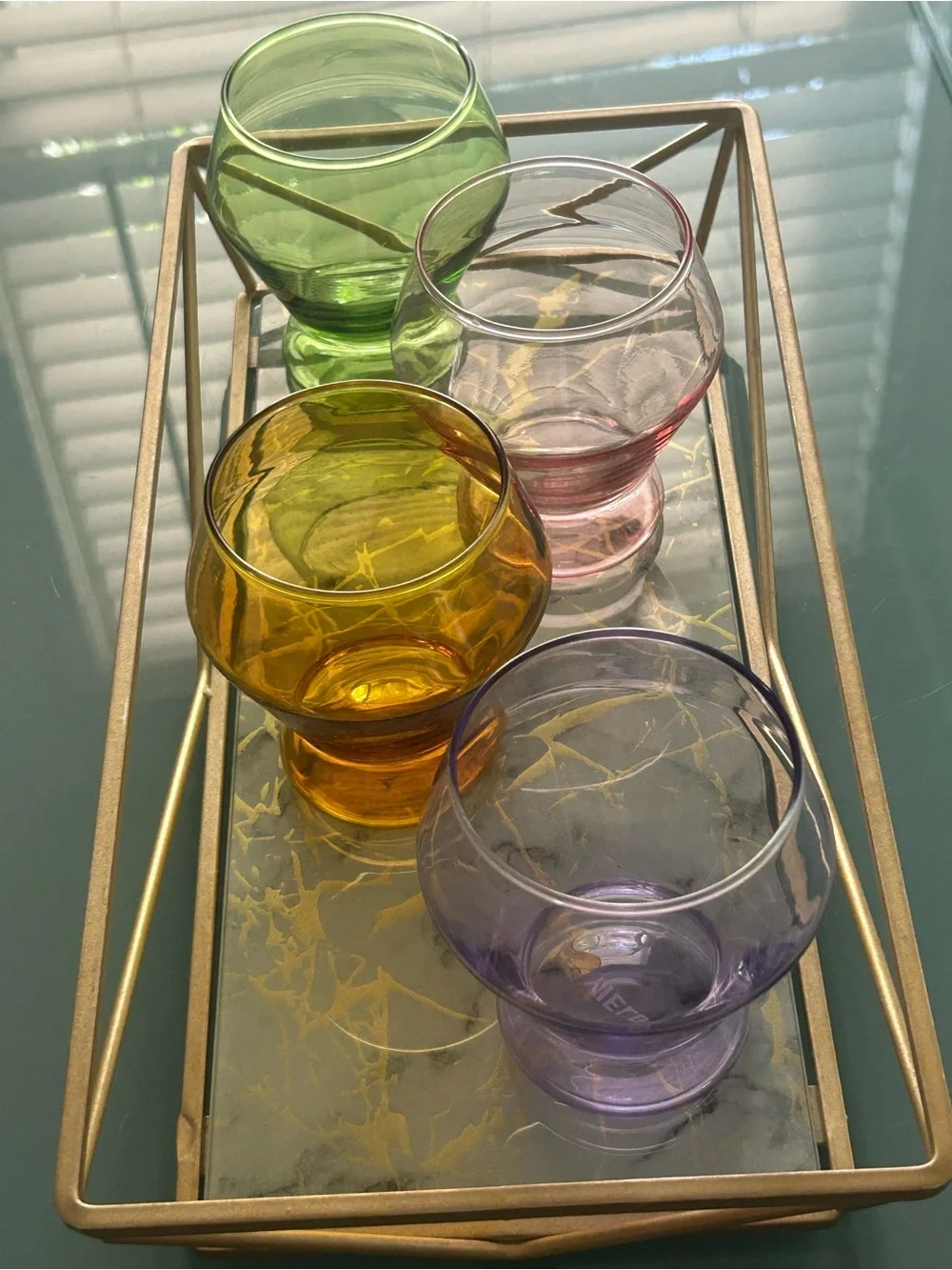 Yield Millennium Collection Stemless Glasses Set 4 Barware Glassware Home Decor